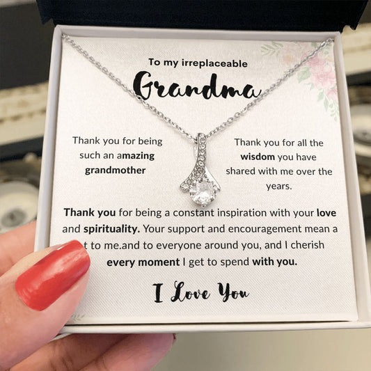 To My Irreplaceable Grandma- Alluring Beauty Necklace